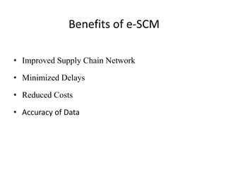 Electronic Supply Chain Management