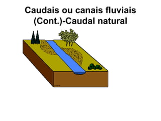 Caudais ou canais fluviais
(Cont.)-Caudal natural
 