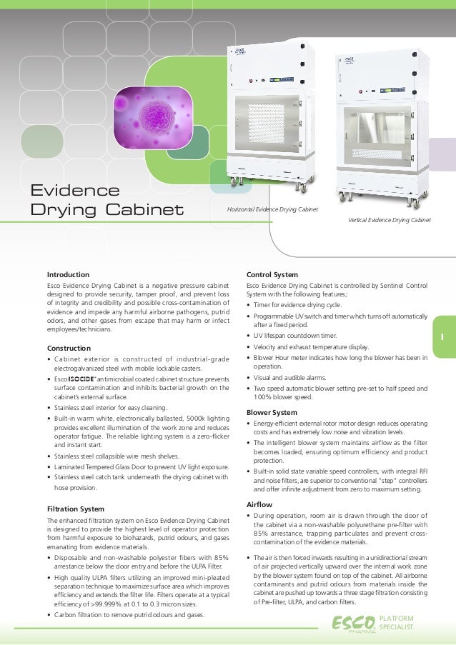 Esco Evidence Drying Cabinet