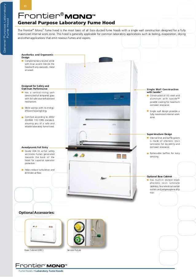 Esco Laboratory Ducted Fume Hood