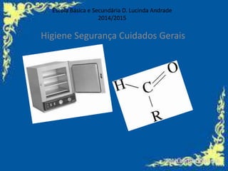 Escola Básica e Secundária D. Lucinda Andrade 
2014/2015 
Higiene Segurança Cuidados Gerais 
 