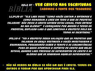 TRANSFORMAÇÃOAULA 06 – 4 PRINCÍPIOS NA PREGAÇÃO(Como transformar seus ouvintes)ENFATIZAR TANTO A SANTIDADE COMO O AMOR DE DEUS.Lm.3.22  “Graças ao grande amor do SENHOR é que não somos consumidos, pois as suas misericórdias são inesgotáveis.”ATACAR TANTO O RELIGIOSO COMO IRRELIGIOSO.Gl.5.6 	“Porque em Cristo Jesus nem circuncisão nem incircuncisão têm efeito algum, mas sim a fé que atua pelo amor.”RESOLVER OS PROBLEMAS DAS PESSOAS COM JESUS E O EVANGELHO E NÃO COM AÇÕES MORAIS.Jo.5.40  “contudo, vocês não querem vir a mim para terem vida.PREGAR JESUS EM TODA A BÍBLIA.Jo.5.39  “Vocês estudam cuidadosamente as Escrituras, porque pensam que nelas vocês têm a vida eterna. E são as Escrituras que testemunham a meu respeito” 
