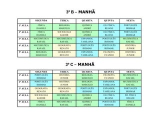 2ºC – MANHÃ3º A – MANHÃ