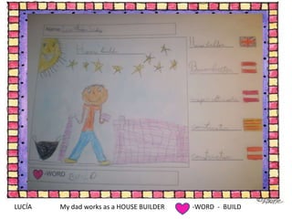 LUCÍAMy dad worksas a HOUSE BUILDER-WORD  -  BUILD