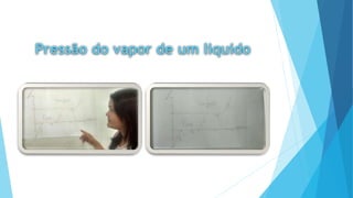 Pressão do vapor de um liquido 
 