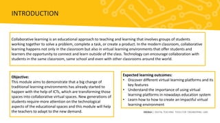 ESCOLA Module 5 Collaborative Learning in Virtual Environments | PPTX