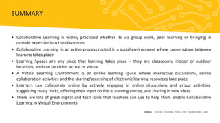 ESCOLA Module 5 Collaborative Learning in Virtual Environments | PPTX