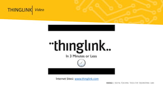 THINGLINK
ESCOLA | DIGITAL TEACHING TOOLS FOR ENGINEERING LABS
Video
İnternet Sitesi: www.thinglink.com
 
