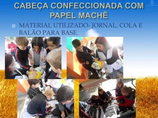 

MATERIAL UTILIZADO- JORNAL, COLA E
BALÃO PARA BASE.

 