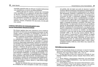 Escola reflexiva e nova racionalidade