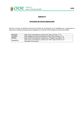 Lunes, 15 de enero de 2018
1669
NÚMERO 10
 