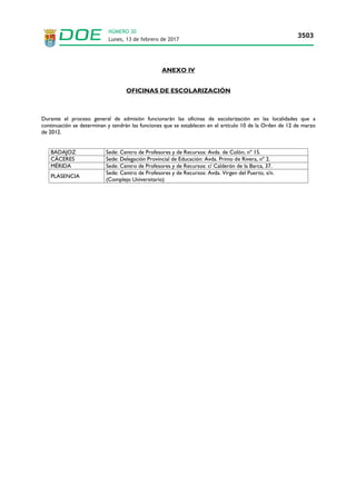 Lunes, 13 de febrero de 2017
3503
NÚMERO 30
 