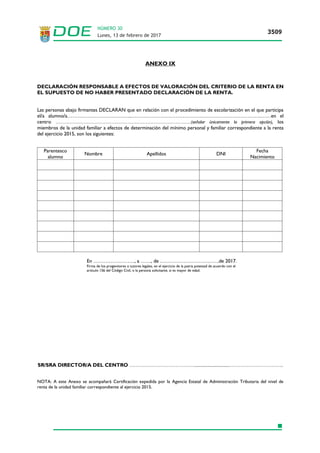 Lunes, 13 de febrero de 2017
3509
NÚMERO 30
 