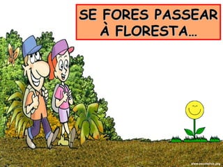 SE FORES PASSEAR À FLORESTA… www.escoteiros.org 