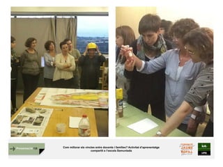 Presentació FJB Com millorar els vincles entre docents i famílies? Activitat d’aprenentatge
compartit a l’escola Samuntada
 