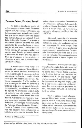 Escolas feias, escolas boas