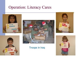Operation: Literacy Cares Troops in Iraq 