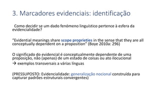 PDF) Marcadores de evidencialidade no português do Brasil