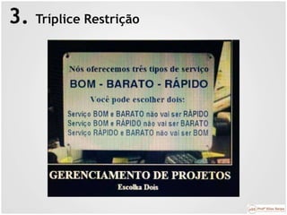 3. Tríplice Restrição
 