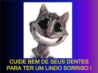 CUIDE BEM DE SEUS DENTES
PARA TER UM LINDO SORRISO !
 