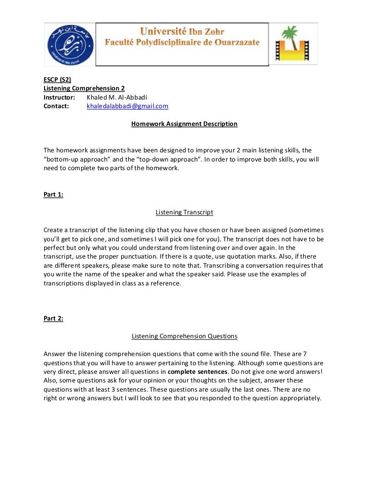 Homework assignment jobs picture