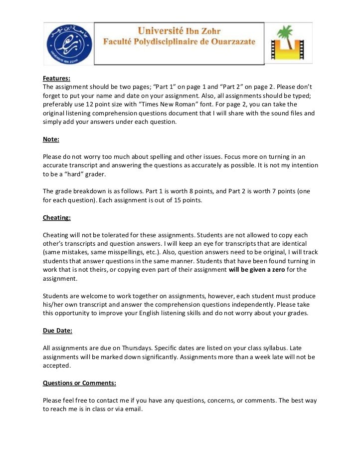 Help with college homework assignments picture