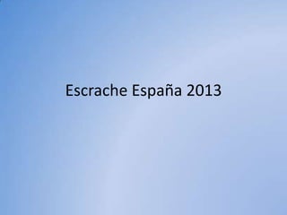 Escrache España 2013
 