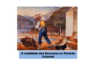 A realidade dos Escravos no Período
              Colonial
 