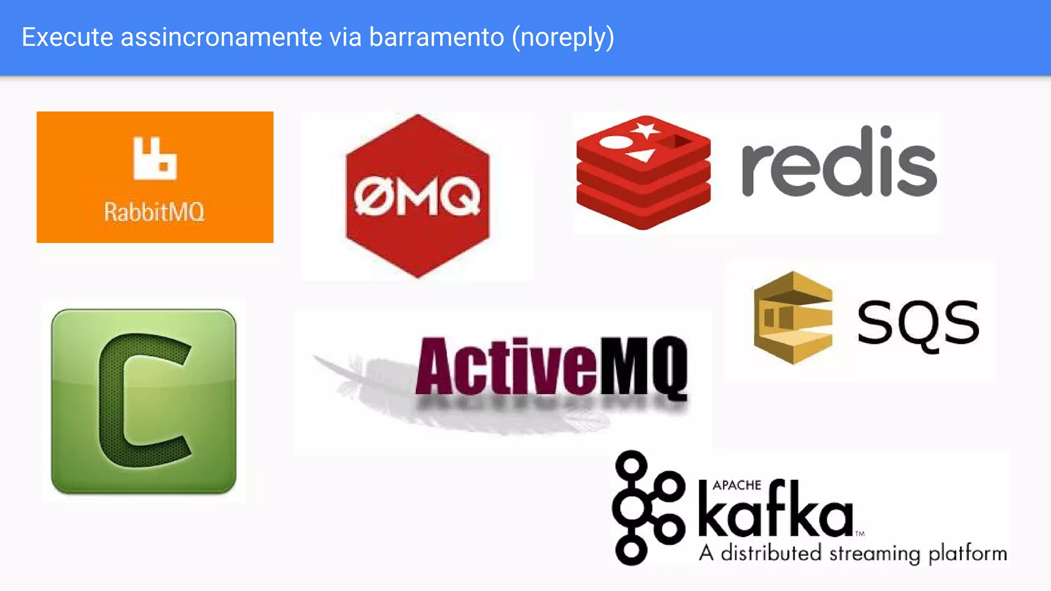 Execute assincronamente via barramento (noreply)
 