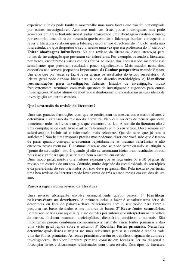 Revisao de literatura artigo