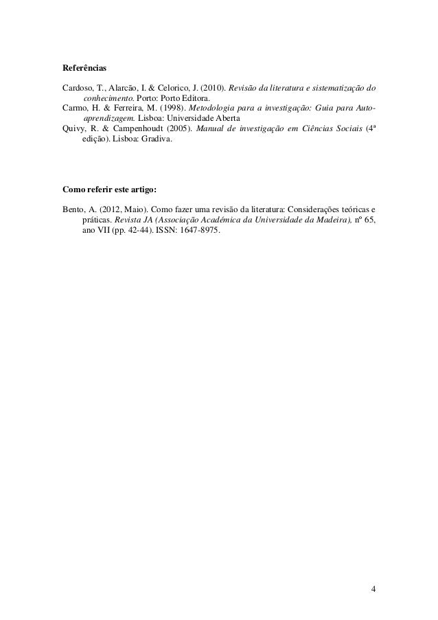 Artigo literatura