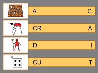 A    C

CR   A

D    I

CU   T
 