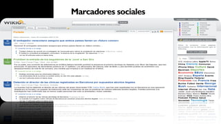 Marcadores sociales
 