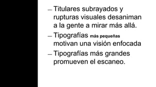 Navegación superior atrae mucha atención