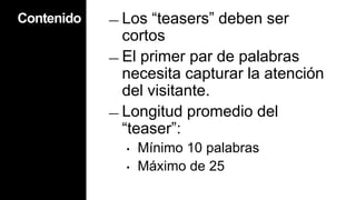 TEASER DE IMPACTOTEASER INFORMATIVOTEASER POR OMISIÓNTEASER DE PREGUNTA
