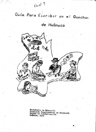 Escribir el Quechua de Huánuco