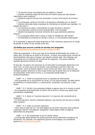 Escribir una propuesta comercial profesional