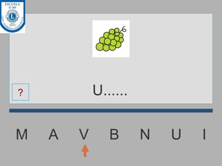 M  A  V  B  N  U  I U...... ? 