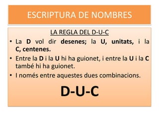 Escriptura De Nombres PPTX