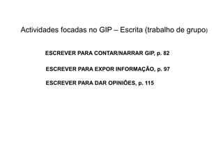 Contextos promotores do desenvolvimento e da aprendizagem da linguagem escrita: produção contextualizada e significativa   O aluno aprende a escrever escrevendo. 