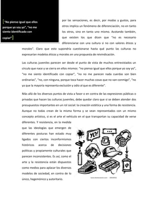 Escrito culturas juvenile1s