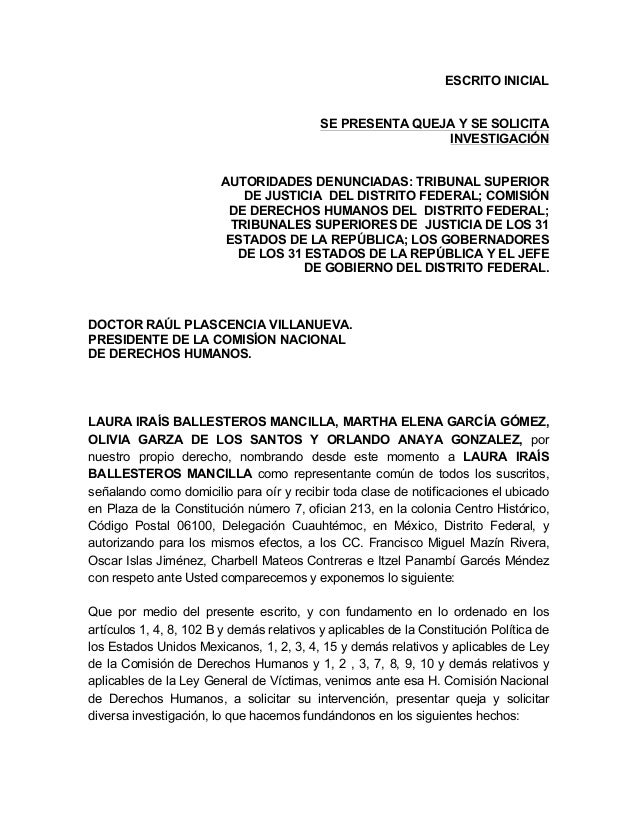 Queja ante la CNDH por el caso Góngora