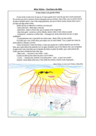 Alice Vieira – Escritora do Mês
 