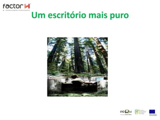 5 Formas de tornar o seu escritório mais verde 1. Recicle papéis e cartuchos de impressoras;