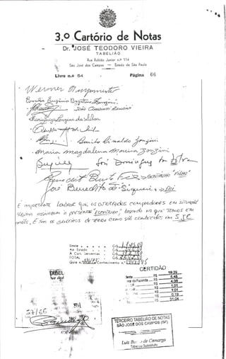 Escritura 3º Cartorio 11 1973