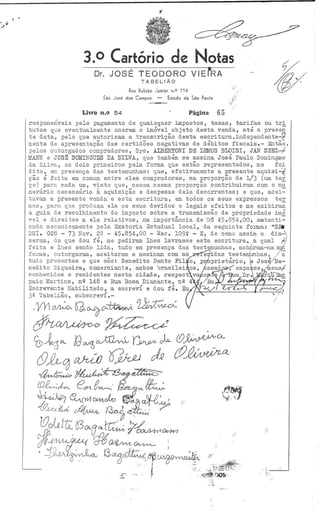 Escritura 3º Cartorio 11 1973