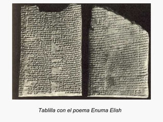 Tablilla con el poema Enuma Elish   