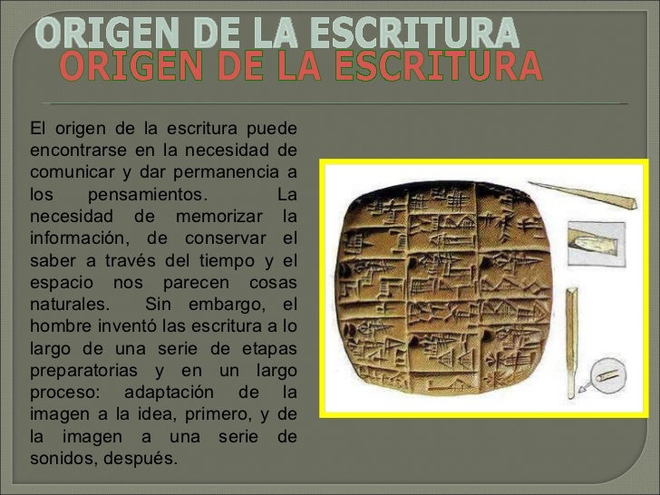 Escritura origen Escritura origen