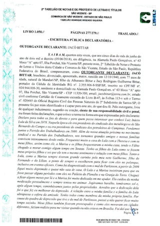 Escritura publica declaratoria de Jacó Bittar sobre o sítio de Atibaia(2)