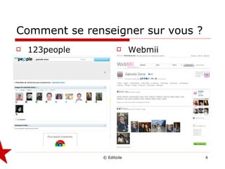 Comment se renseigner sur vous ? 123people Webmii 